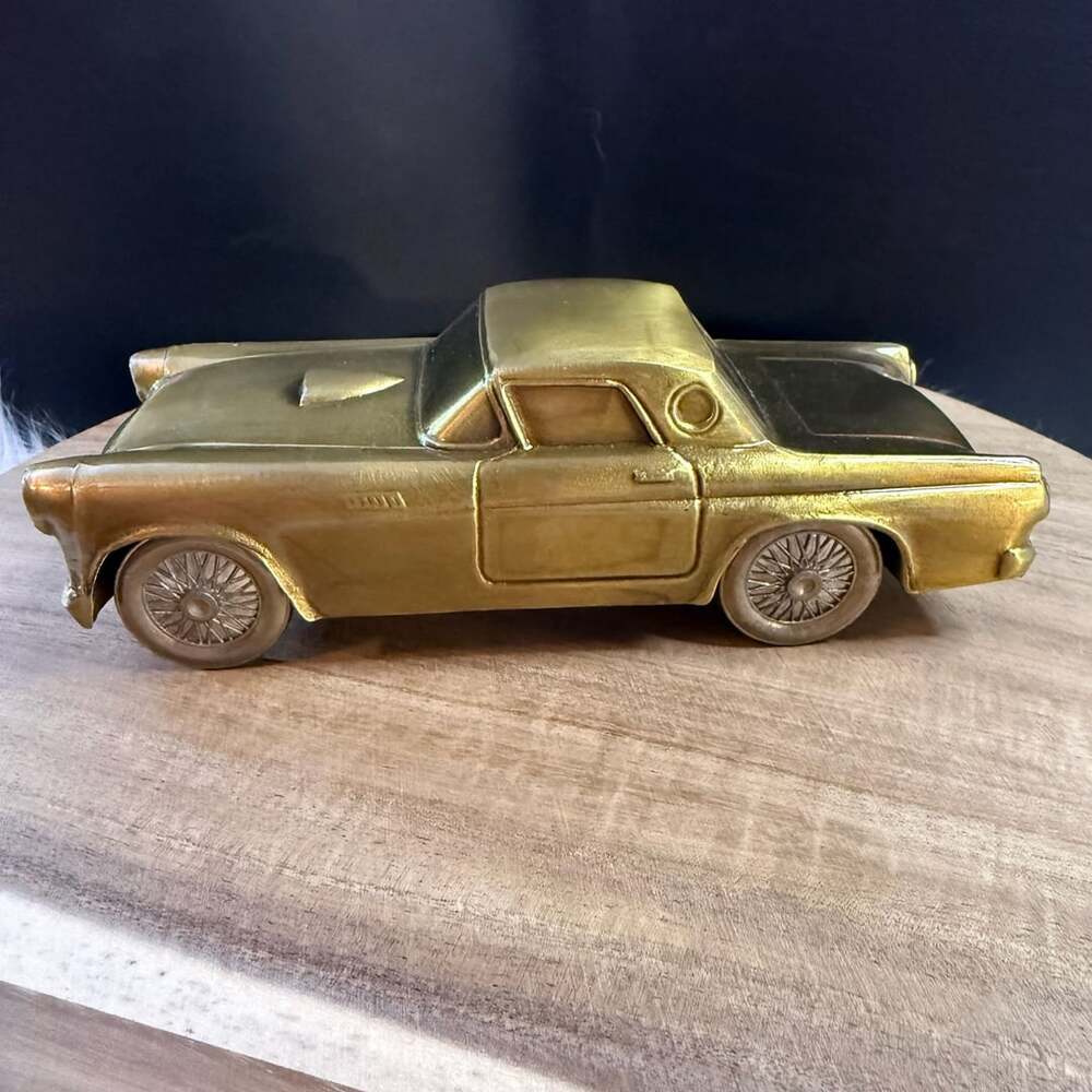 Vintage 1974 Banthrico Inc. Chicago 1955 T Bird Ford Thunderbird Piggy Bank Car